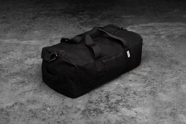 Nobull Xl Waxed Canvas Traditional Women's Duffle Black | Australia (WI6073)